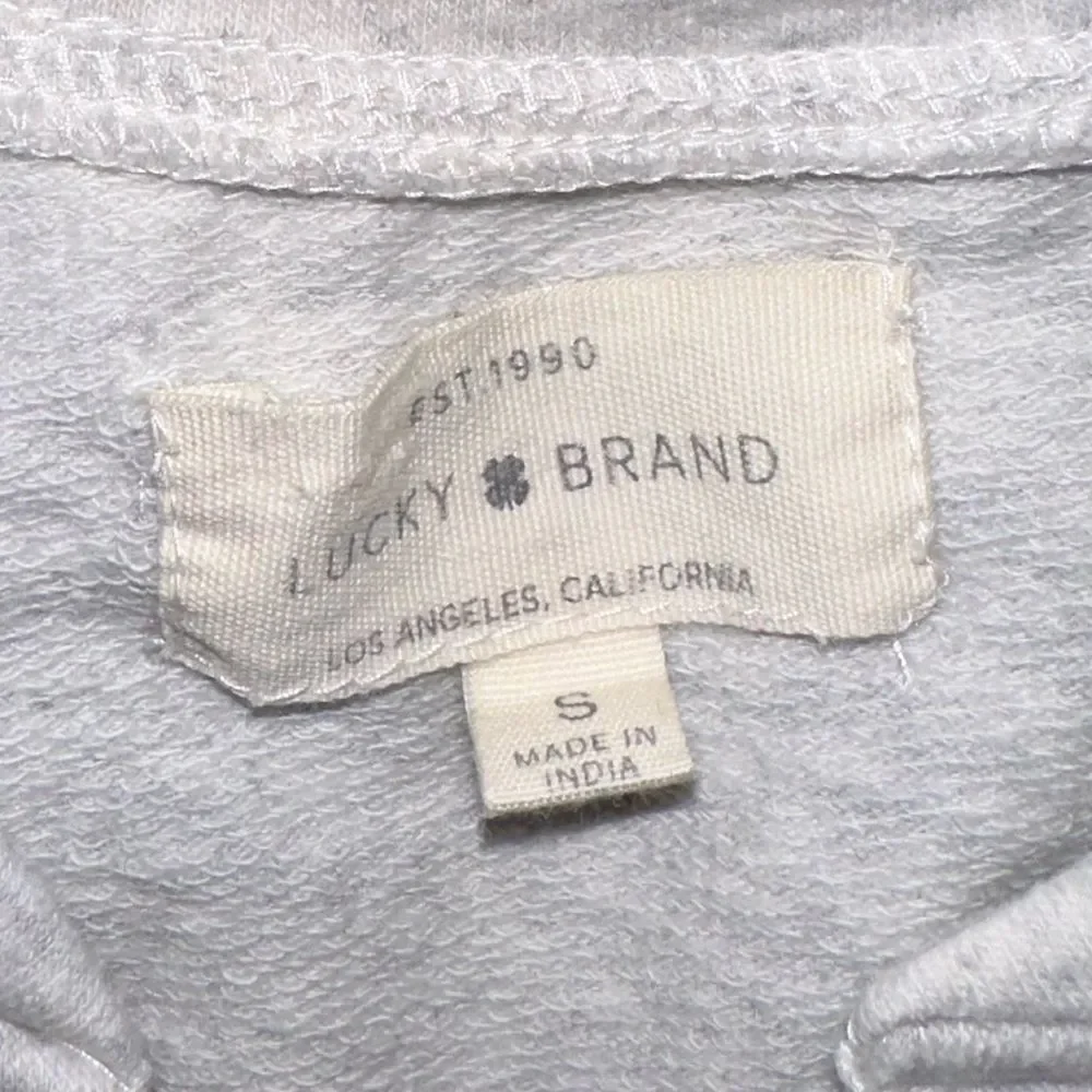 Lucky brand lace up Sweatshirt grey size small woman’s juniors